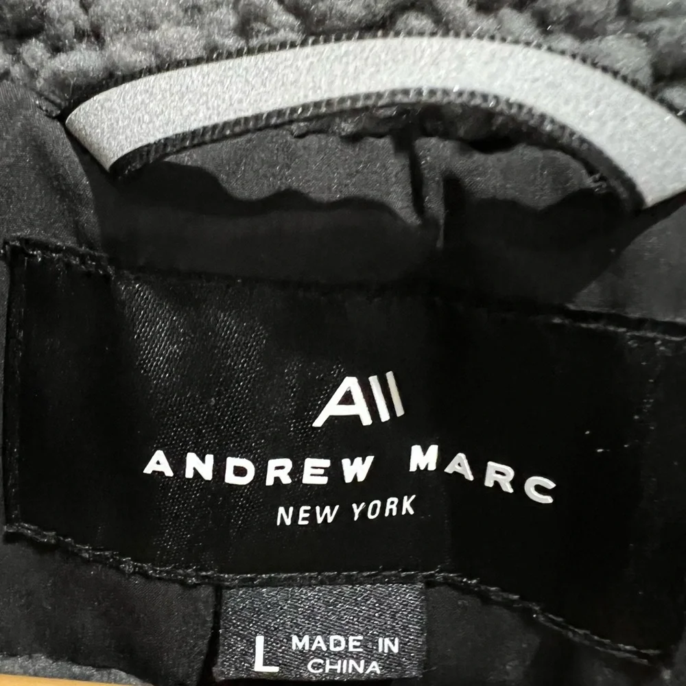 Andrew Marc Valencia Water Resistant Faux Shearling Lined Puffer Jacket - Picture 6 of 7